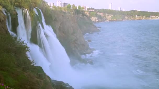 Cachoeira em Antalya, Turquia — Vídeo de Stock