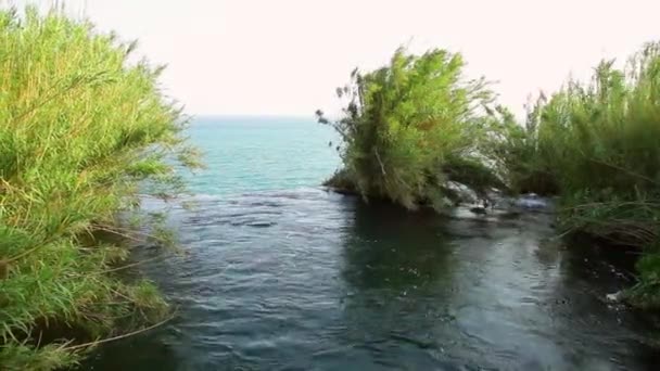 Dudenpark waterval in Turkije — Stockvideo