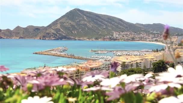 Prachtig uitzicht op de Altea, Spanje — Stockvideo