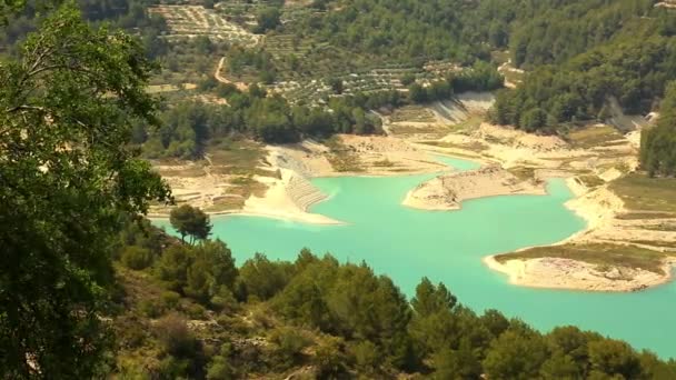 Hermoso paisaje en el pueblo de montaña Guadalest, España — Vídeos de Stock