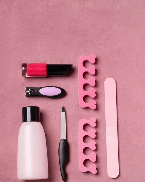 Pediküre Und Nagelpflege Tools Für Schönheit — Stockfoto