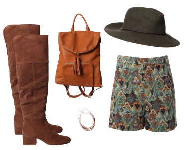 kolaj bir sıcak renk düzeni giyim