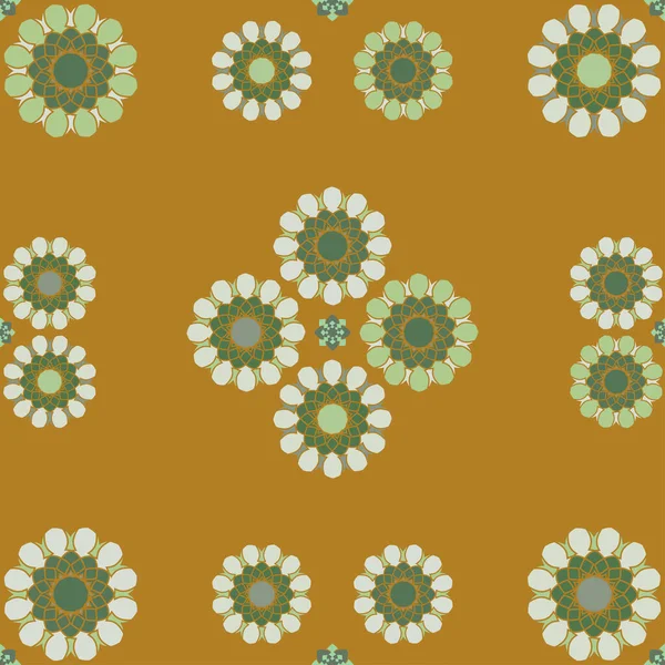 Naadloos Ornament Van Bloemen Voor Textiel Kleding Schattig Licht Patroon — Stockvector