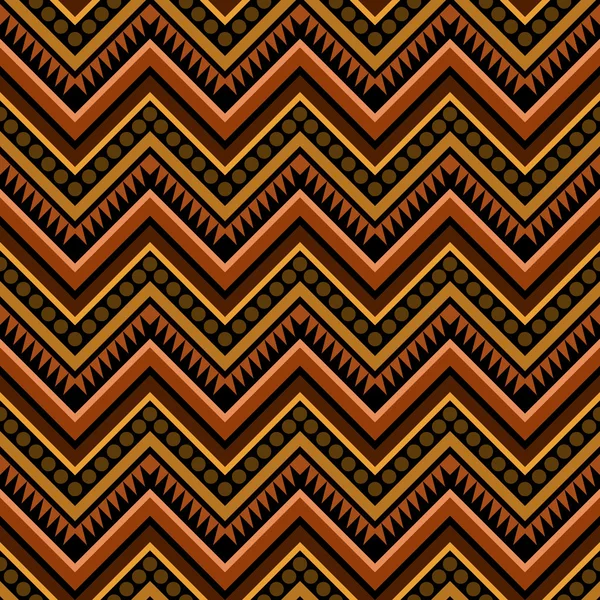 Zigzag modello geometrico tribale senza cuciture — Vettoriale Stock