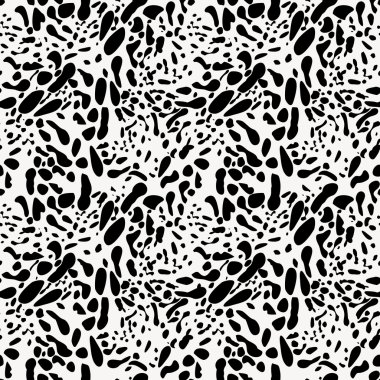 Siyah ve beyaz hayvan cilt imitasyon Seamless Modeli