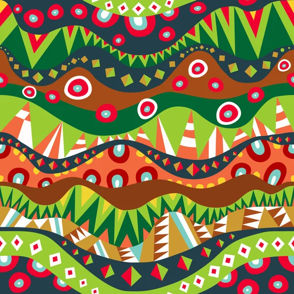 Festival Tribal Seamless Pattern — Stock Vector