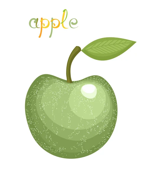 Зелене яблуко — стоковий вектор