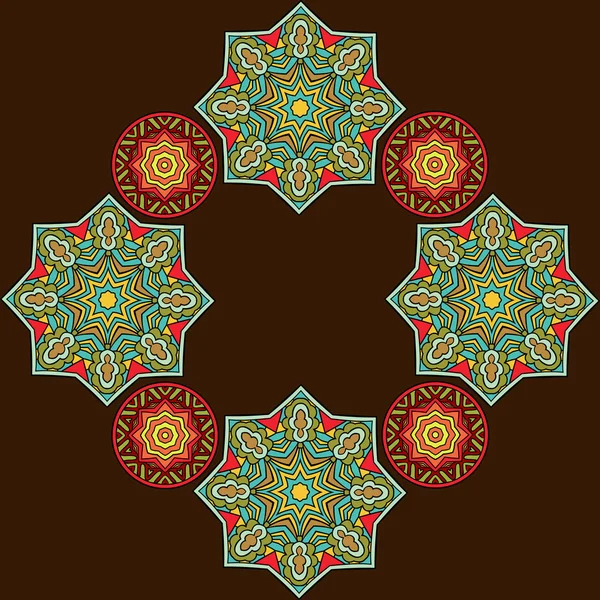 Decoratieve Arabische stijl achtergrond — Stockvector