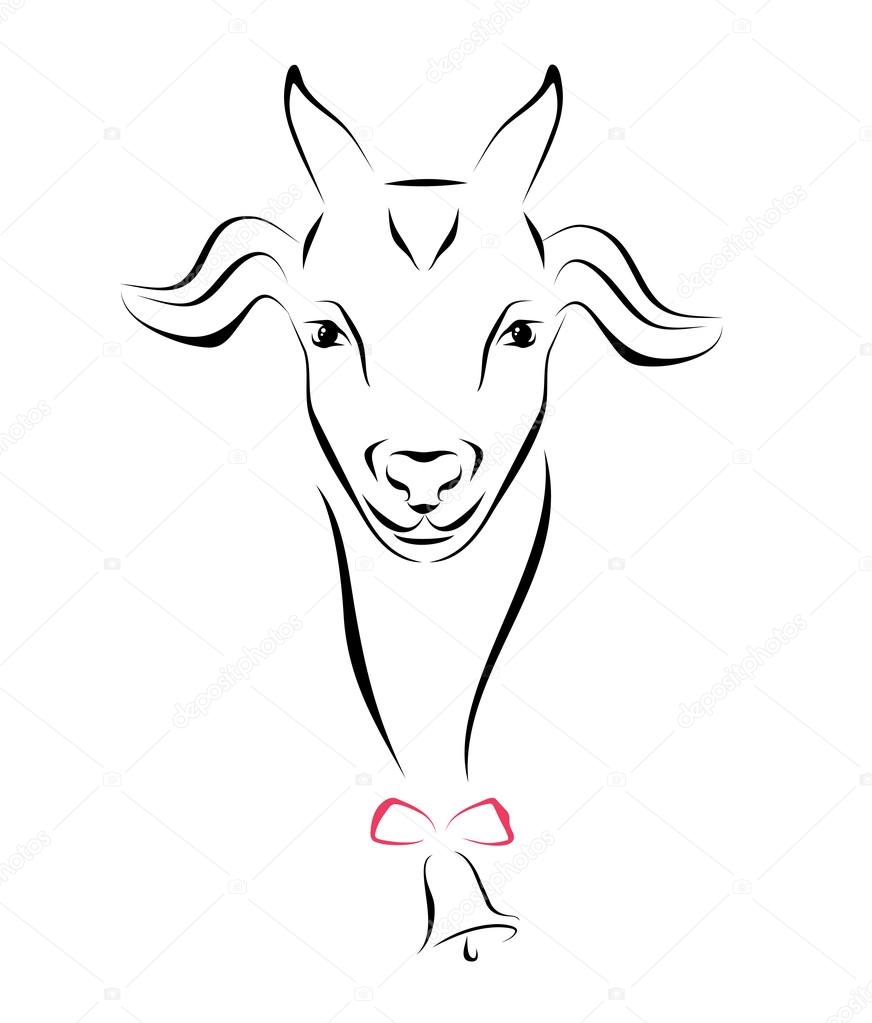 Á Goat Line Drawing Stock Vectors Royalty Free Line Drawing Of Goat Illustrations Download On Depositphotos