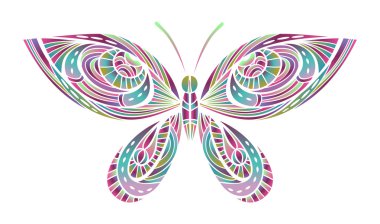 soyut parlak kelebek