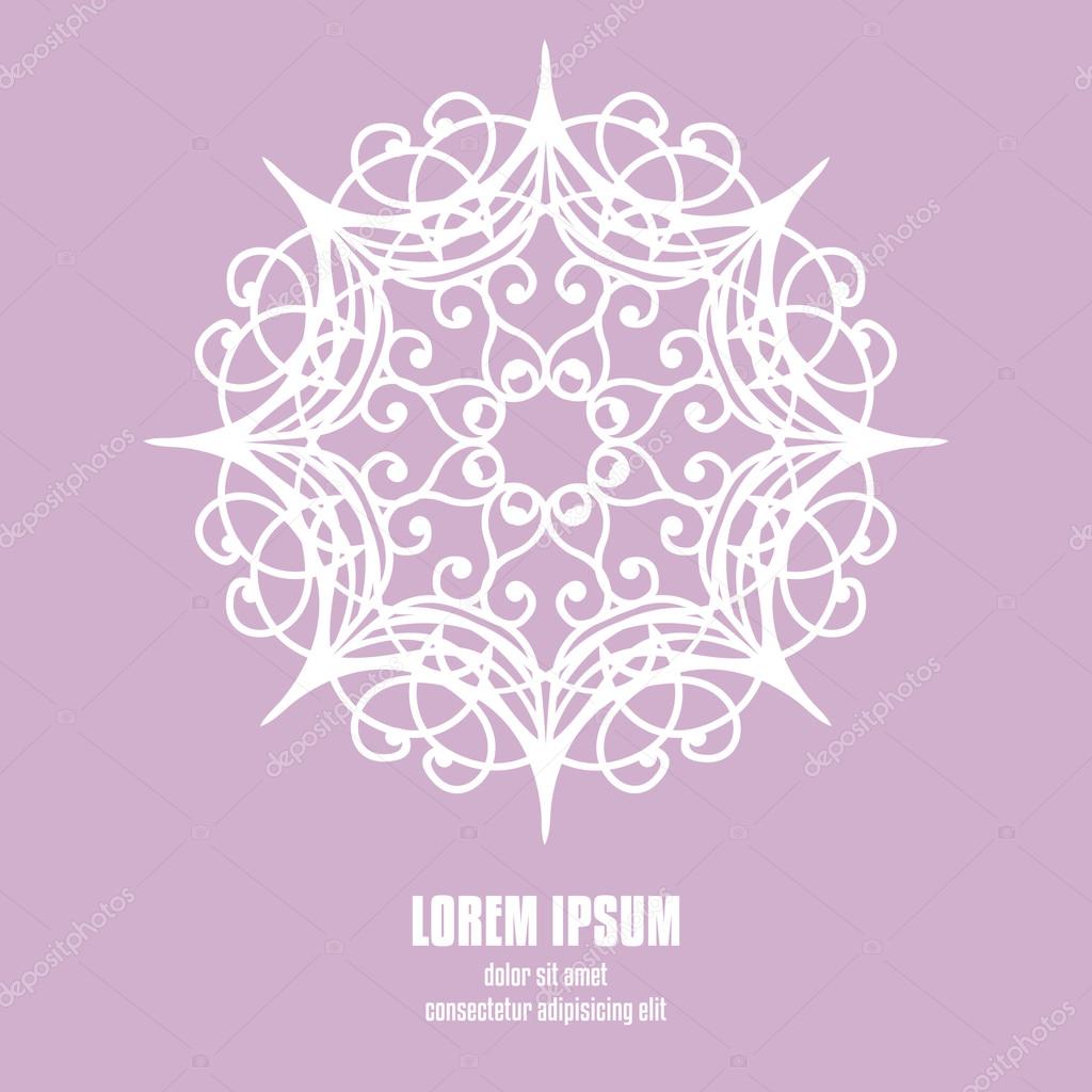Design element abstract symmetric ethnic pattern. Tribal ornament for logo or corporate identity. Vector file is EPS8.