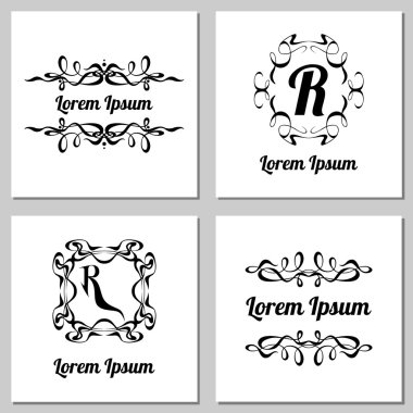 Kaligrafi çerçeveler topluluğu