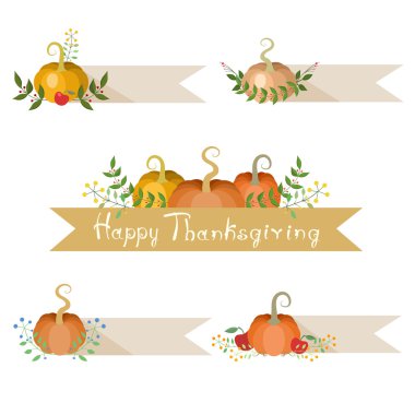 Kabaklar tatil dekorasyon afiş ile