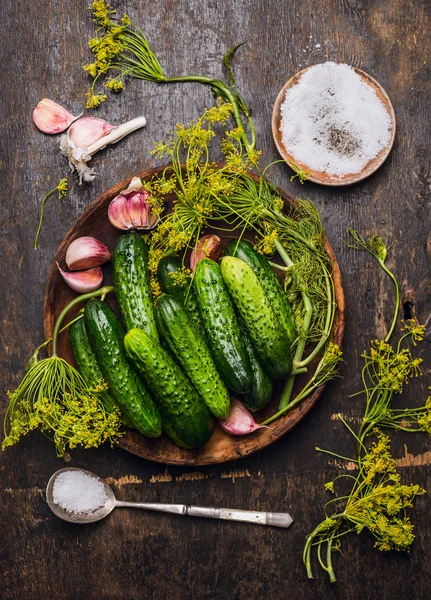 Fresh organic cucumbers — Stock Photo, Image