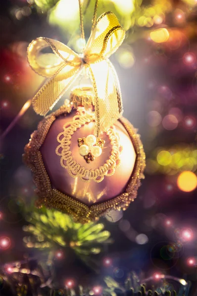 ビンテージ クリスマス安物の宝石 — ストック写真