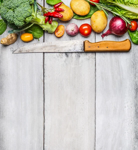 Fresh vegetable ingredients — Stock Photo, Image