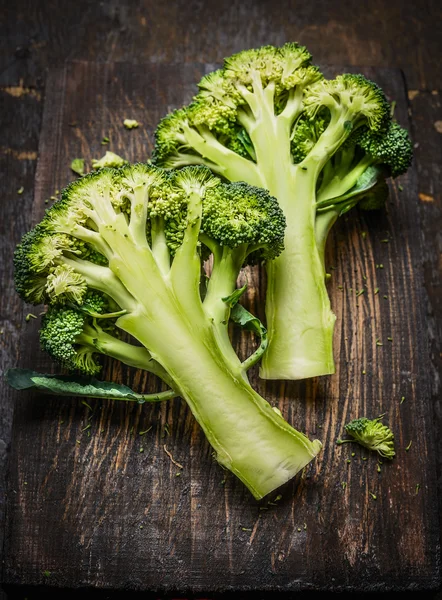 Cut in half broccoli — Stock Photo, Image