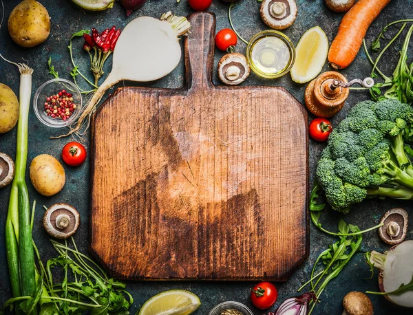 Овочі та інгредієнти для приготування здорового харчування — стокове фото
