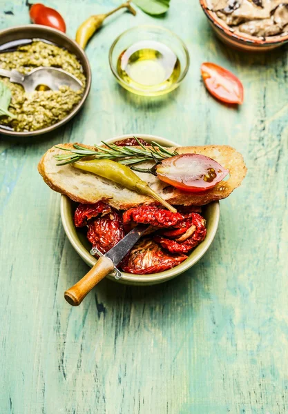 Italian antipasto snack — Stock Photo, Image