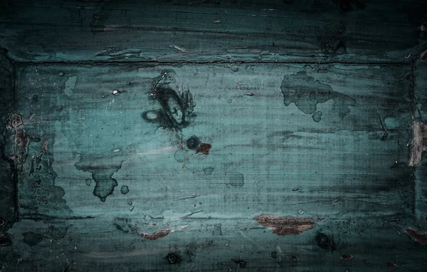 Mavi yeşil rustik ahşap tahta — Stok fotoğraf