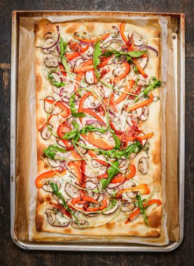 Vejetaryen tarte flambee