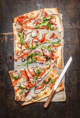 Vejetaryen tarte flambee