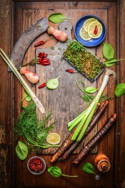 Taze lezzetli baharat