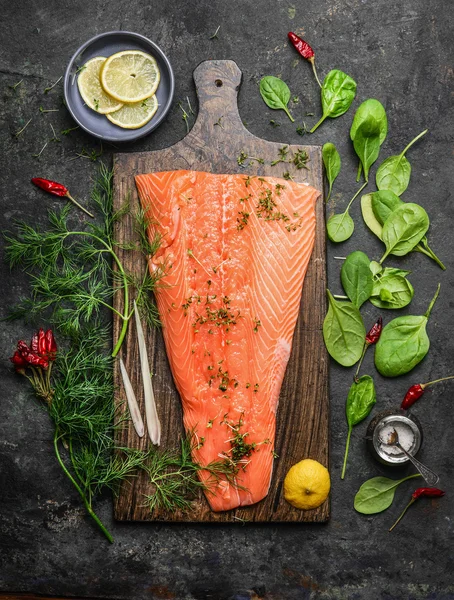 Salmon fish fillet — Stock Photo, Image