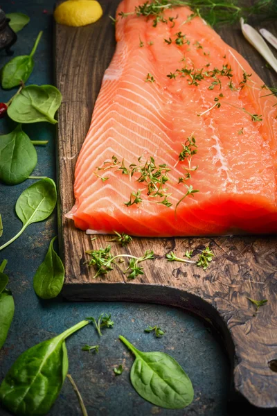 Salmon fish fillet — Stock Photo, Image