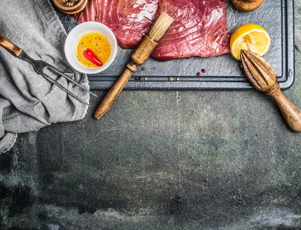 Marynowane steki z tuńczyka — Zdjęcie stockowe