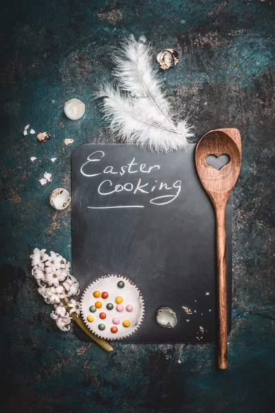 Easter cooking menu template — Stock Photo, Image