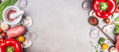 Çeşitli sebze ve baharatlar