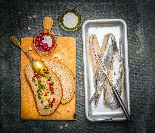 Pickled herring fish — Stock Photo, Image