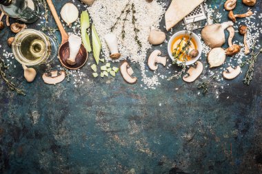 Mantar risotto malzemeler