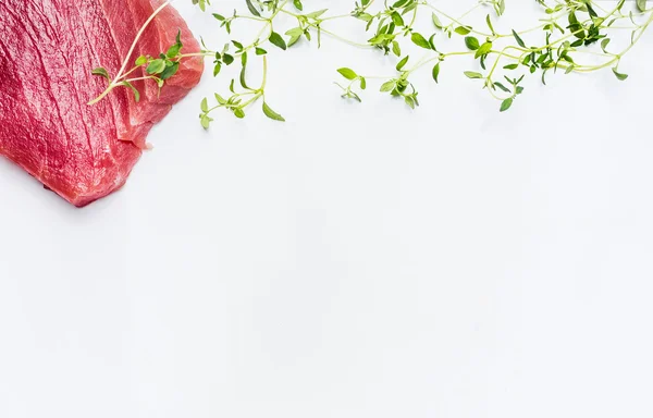 Stek z tuńczyka ze świeżych ziół — Zdjęcie stockowe