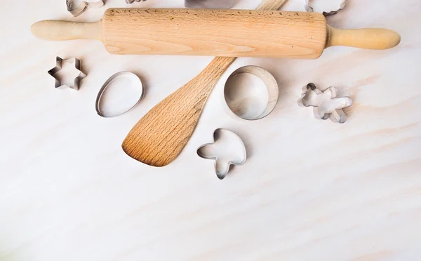 Verschiedene Küchenbäckerwerkzeuge — Stockfoto