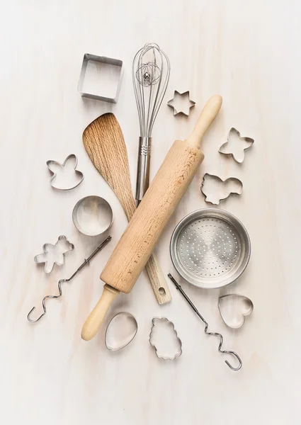 Various kitchen bake tools — Stock Photo, Image