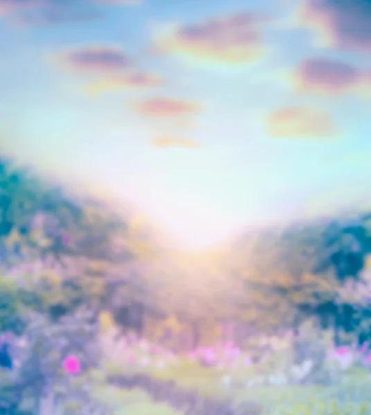 Blue blurred nature background — Stock Photo, Image