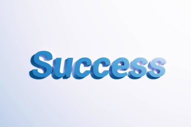 İş konseptinde başarı. Başarının anahtarı. 3B Hazırlama.