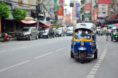 Tuk-Tuk araç kentsel Bangkok Tayland