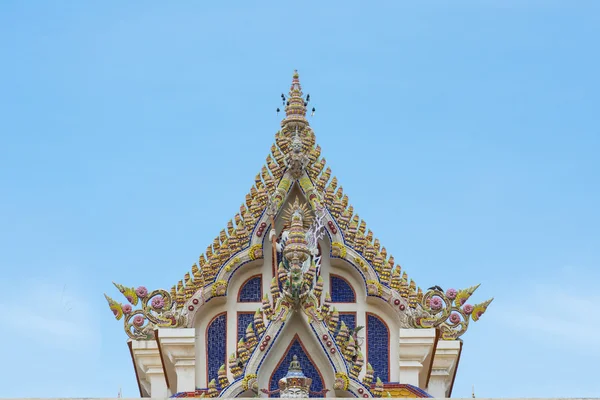 Thai Buddist Temple Gable Roof Style — Stock Photo, Image