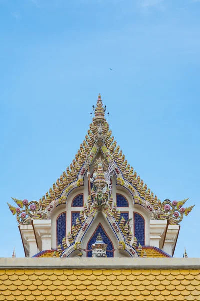 Thai Buddist Temple Gable Roof Style — Stock Photo, Image