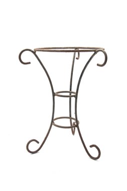 Ferforje Saksı bitkiler dekoratif vazo üç bacaklı metal stand tarafından desteklenen