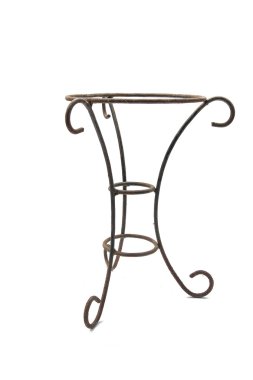 Ferforje Saksı bitkiler dekoratif vazo üç bacaklı metal stand tarafından desteklenen