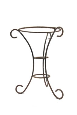 Ferforje Saksı bitkiler dekoratif vazo üç bacaklı metal stand tarafından desteklenen