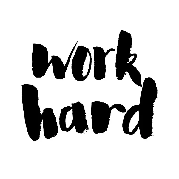 Work hard vector text Royalty Free Stock Illustrations