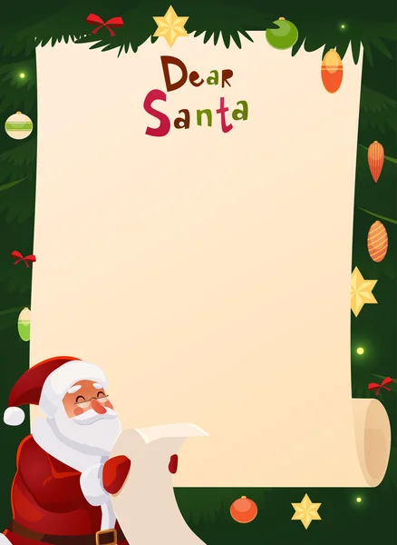 Noël liste de souhaits design blanc — Image vectorielle