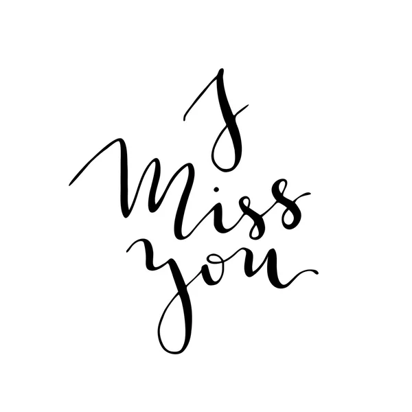 I miss you — Stock Vector