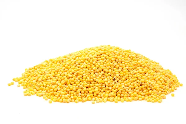 Heap Millet Groats White — Stock Photo, Image