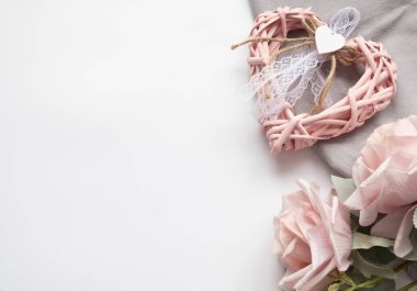 Sevgililer Günü Kırmızı Kalp Tatil kartı